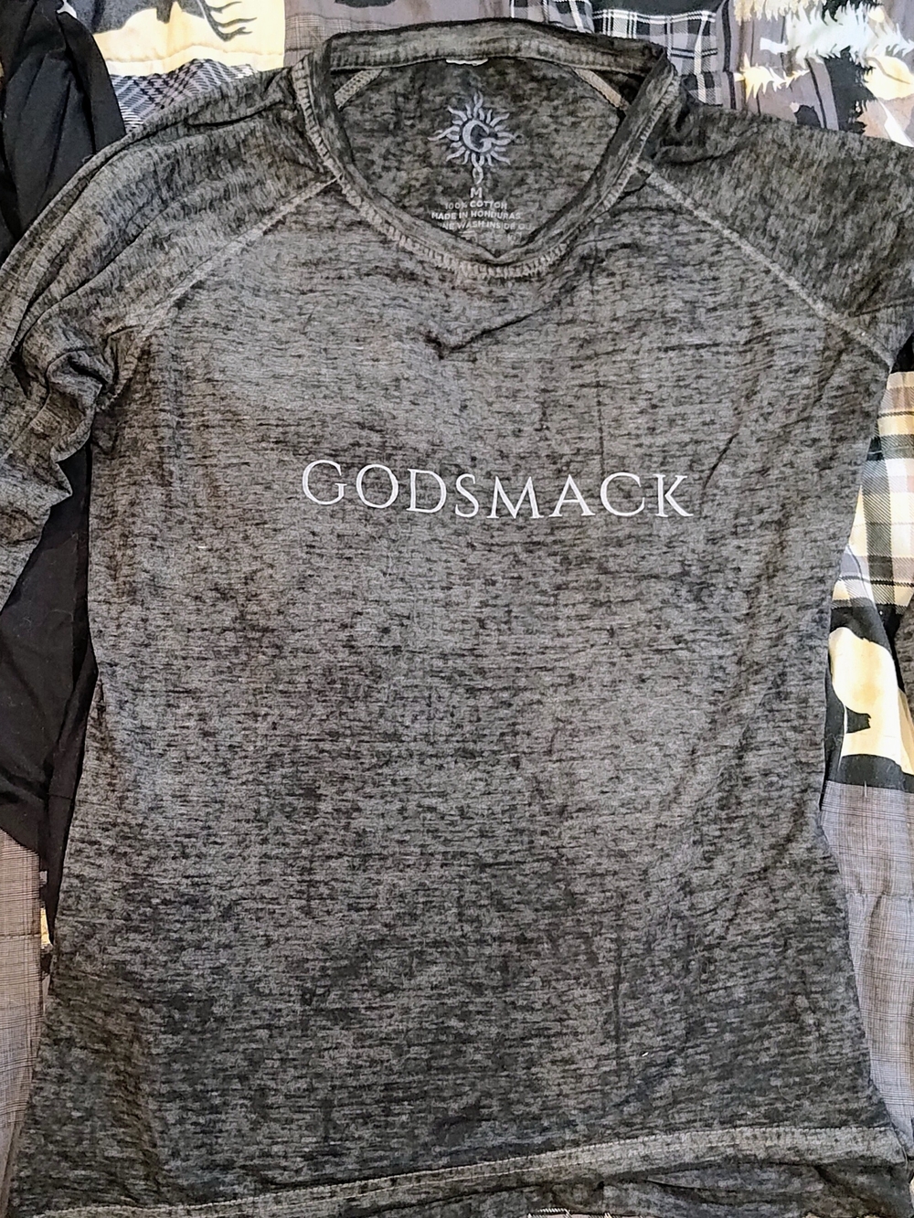 Official Godsmack Graphic Crewneck Grey Shirt